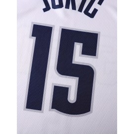 Men'S Basketball Suit # 15 White Basketball Sports Suit S-XXXL