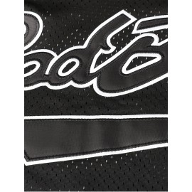 [Adventure] Men's #72 Basketball Jersey, Polyester 100% Breathable Sports Top with Lettering, V-Neck Loose Fit for Training, Casual & Team Sports - S-3XL