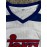 Men's #7 Basketball Training Jersey - Breathable Mesh Tank Top with V-Neck, Sleeveless Athletic Shirt for Sports & Casual Wear, Sizes S-3XL, White with Blue & Red Accents