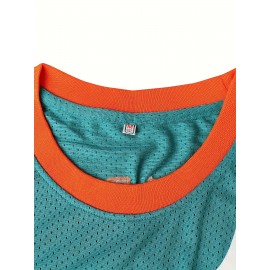 Men'S Sports Shirt 7 Green Basketball Shirt Sewn Sports Vest S-3XL