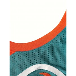 Men'S Sports Shirt 7 Green Basketball Shirt Sewn Sports Vest S-3XL