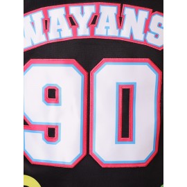 Men'S Basketball Suit # 90 Basketball Sweatshirt Suitable For Competition Training, Street Team Sports, Leisure Outing, Size S-XXXL