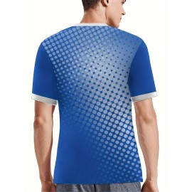 Men's Japan National Team Soccer Jersey - Breathable Polyester, Short Sleeve, Round Neck, Graphic Print, Light Blue & White Design, Perfect for Sports, Training & Casual Wear