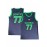 Men's Slovenia #77 Basketball Jersey - Navy Blue and Green, Breathable Polyester, Letter & Number, Loose Fit, Crew Neck, Ideal for Team Sports & Casual Wear, Team Apparel|Sleeveless Jersey|Durable Fabric