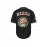 1pc Mexico Men'S V-Neck Baseball Jersey - Breathable Polyester Sports Top with Lettering and Emblem, Casual Loose-Fit for Training and Beachwear, Available in Black, White, and Red