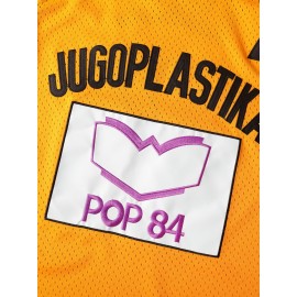 Men'S # 7 Yellow Basketball Training Jersey Breathable Mesh Vest V-neck Sleeveless Sports Shirt Suitable For Sports And Casual Wear Size S-3XL
