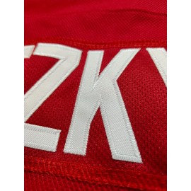Men'S #99 Embroidery Red ice hockey Sport Jersey : V-neck short sleeves Breathable Sports Uniform For Training Competition