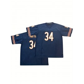 Mens #34 Navy Blue 1985 Authentic Throwback Jersey