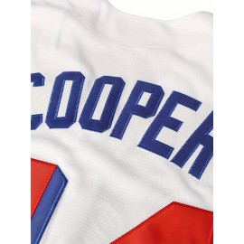 Men'S #44 Vintage Beers White Movie Baseball Jersey S-3XL
