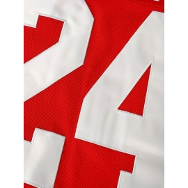 Vladislav Tretiak Sergei Makarov #24 1980 USSR CCCP Russian Hockey Jersey Red