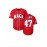 Men's #47 MAGA Baseball Jersey - Patriotic Red USA Flag Design, V-Neck, Short Sleeve, Breathable Polyester, 