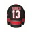 Men'S Voorhees 13 Jason Inspired Hockey Jersey, Polyester Sports V-Neck, Embroidered, Breathable, Lightweight, Moisture-Wicking, Ergonomic Knit Fabric, for Casual, Training, Party, Daily Wear, All-Season