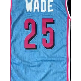 25 Men's Basketball Jersey Sports Training Blue Vest S-3XL