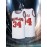 Men's #34 Maryland Basketball Jersey - Breathable Mesh Sports Training Uniform, White & Red, S-3XL, Comfortable for Casual & Athletic Wear