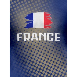 Professional Sports Fabric Men'S Creative Pattern Print Country Home Soccer Jersey T-shirt