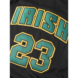 23 Men's Basketball Jersey Sports Training Men's Black Vest Quick Drying James S-3XL