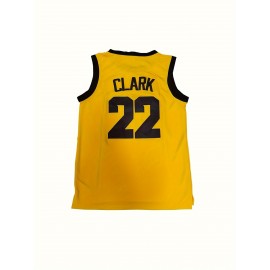 Men's #22 Basketball Jersey - Breathable, Comfort Fit Tank Top for Training & Sports, Yellow, Sizes S-3XL