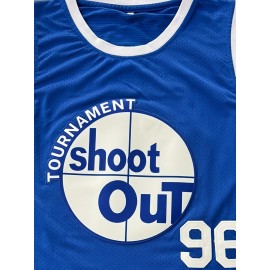96 Men'S Basketball Shirt Blue Sports Training Shirt Breathable And Comfortable Casual Shirt S-3XL
