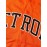 Men's #23 Orange Embroidered Baseball Jersey - V-Neck Loose Fit Polyester Shirt with Black Accents, Breathable & Durable for Casual, Team Sports, Outdoor Activities (S-3XL), Casual Streetwear, Sporty Look, Embroidered Detailing