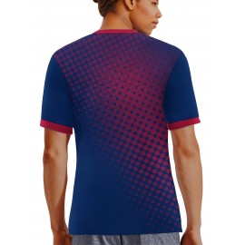 USA America Country Home Soccer Jersey T-shirt, Professional Sports Fabric Women's Creative Pattern Print, As Gifts For Sports Fans