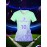 [Quickdry] Customizable Women's V-Neck Football Jersey - Personalized Name & Number, Breathable Polyester, Quick-Dry Sports Top for Team Training & Casual Wear, Available in Light Green & Purple, Athletic Jersey | Sporty Vneck Jersey | Polyester Fabric