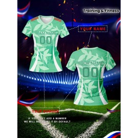 Customized Women'S V-Neck Football Jersey, Polyester 100%, Quick-Dry Knit Fabric, All Over Print, Regular Length, Slight Stretch, Breathable for Training & Fitness, Spring/Summer/Fall Sports Top
