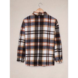 Women Corduroy Shirts Casual Long Sleeve Button Down Blouses Top