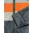 Men's Neon Green/Orange/Gray Full-Zip Hooded Jacket - Heavy-Duty Zipper Closure, Loose-Fit Casual Coat for Gym, Hiking & Urban Streetwear - Machine Washable Spring/Fall Outerwear with Hood (Neck Collar) - -First Color Block Design, PLUS SIZE