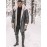 Men's Vintage Motorcycle Windproof Winter Jacket with Large Faux-Fur Collar & - Thickened Warm Coat, Button Closure, Loose Fit Motorcycle/overcoat (Multi-Color Options) - Machine Washable for autumn & winter Riding/Business use, PLUS SIZE