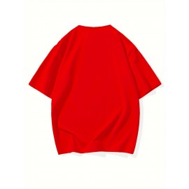 Men'S Plus Size Beige T-Shirt - 