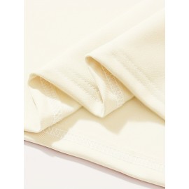 Men'S Plus Size Beige T-Shirt - 