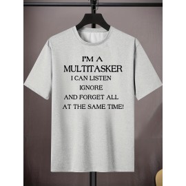 Men'S Plus Size Beige T-Shirt - 