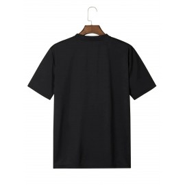Men's Oversized Big & Tall Light Grey T-Shirt with Inspirational 