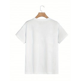 Men's Oversized Big & Tall Light Grey T-Shirt with Inspirational 