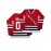 Men'S #00 Embroidery Red ice hockey Sport Jersey : V-neck short sleeves Breathable Sports Uniform For Training Competition