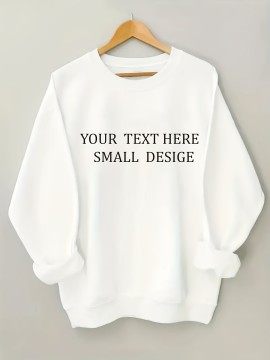 Men'S Christmas Custom Lettering Hoodie - Red Crew Neck Pullover Sweater with Personalized Text/Design, Soft Loose Fit Long Sleeve Winter Warmth, Machine Washable Holiday Gift for Him, Plus Size