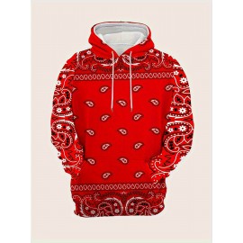 Men's Plus Size Hoodie - Soft Stretch Fabric Pullover Sweatshirt with Drawstring Hood & Front Pocket, Black with White-eye design - Regular Fit Long Sleeve Urban streetwear for Big & Tall Men - Machine Washable Everyday & Party Outfits, PLUS SIZE