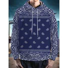 Men's Plus Size Hoodie - Soft Stretch Fabric Pullover Sweatshirt with Drawstring Hood & Front Pocket, Black with White-eye design - Regular Fit Long Sleeve Urban streetwear for Big & Tall Men - Machine Washable Everyday & Party Outfits, PLUS SIZE